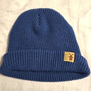 Dutch Bros Blue Knit Beanie with Logo Patch